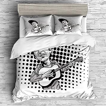 Amazon Com King Size Cute 3 Piece Duvet Cover Sets Bedding Set