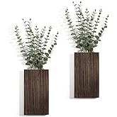 thumbnail image 2 of Jexine 2 Pcs Hanging Planters With Artificial Plants Metal Hanging Vase 2 of 14