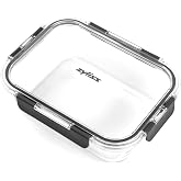 Zyliss Glass Container, Food Container, 1.5 Liter 9.2" x7"x3" | Shatter resistant Glass, Airtight Food Storage Box with Sealable Lid, Microwave Safe, BPA Free, Freezer Safe, Fridge Storage