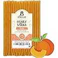The Honey Jar Peach Flavored Honey Sticks - Pure Honey Straws For Tea, Coffee, or a Healthy Treat - One Teaspoon of Flavored Honey Per Stick - Made In The USA with Real Honey - (20 Count)
