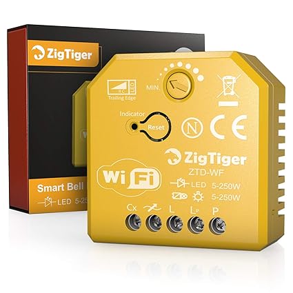 Zigtiger Wifi Unterputz Dimmer Aktor Dimmer Schalter Smart Dimmer Schalter Kompatibel mit AlexaGoogle Home 5250 W Unterputzdosen Drehdimmer fr Dimmbare LED und Halogen Leuchtmittel Zigtiger Wifi Unterputz Dimmer Aktor Dimmer Schalter Smart Dimmer Schalter Kompatibel mit AlexaGoogle Home 5250 W Unterputzdosen Drehdimmer fr Dimmbare LED und Halogen Leuchtmittel