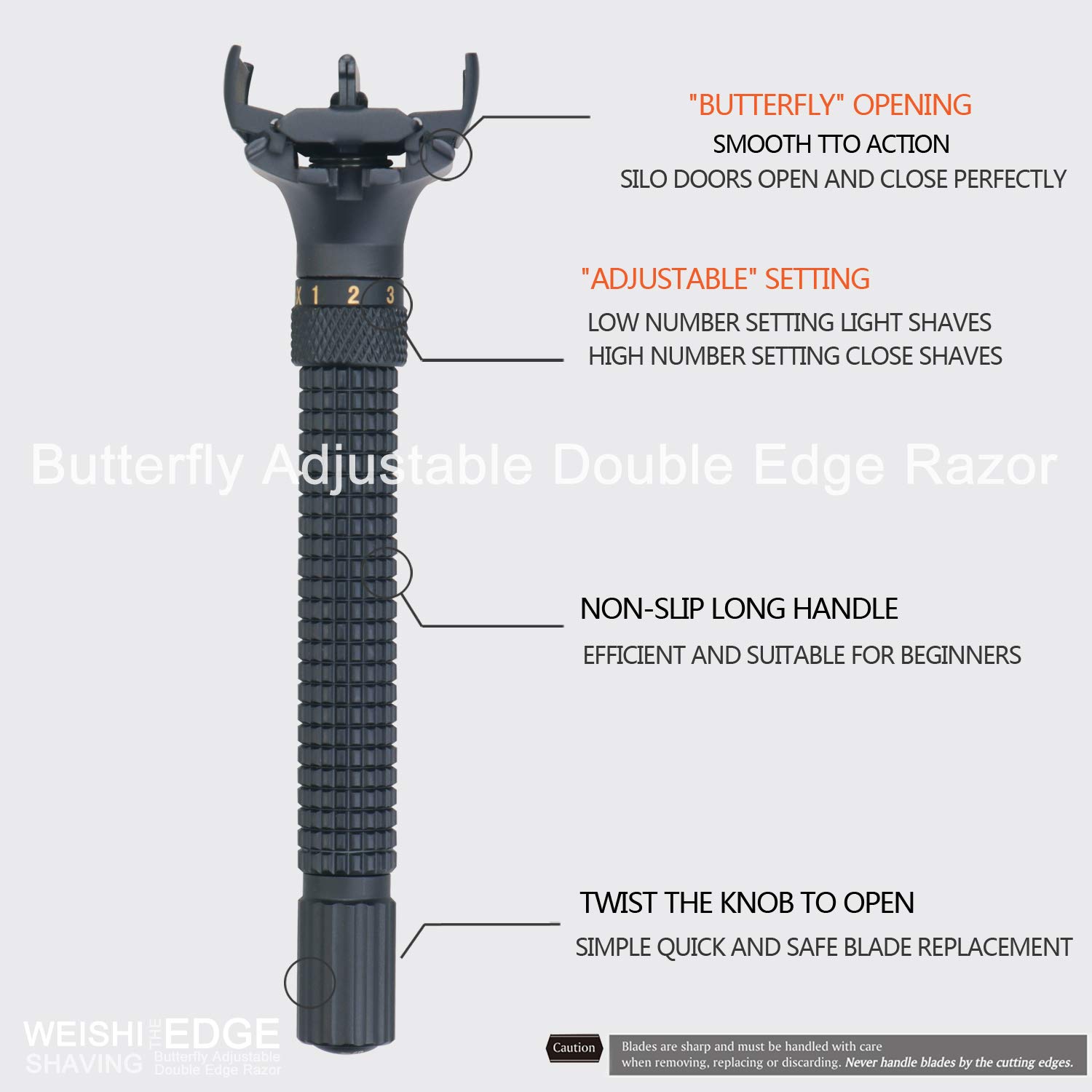Adjustable butterfly razor Clearance