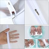 URMI Garment Bags 60x160 cm 6-Pack Breathable Long Dress Cover Clear Zippered view 5
