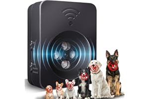 TLETTSTEINKLE Dog Barking Control Devices, 3 Modes Anti Barking Device for Dogs, 50Ft Anti Dog Barking Devices, Rechargeable Stop Dogs Barking Indoor Outdoor for Small Large Dog Anti Barking Deterrent Device