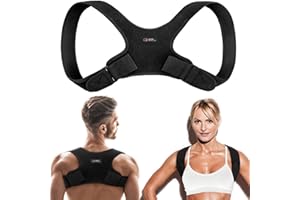 Copper Compression Posture Corrector for Men & Women - Adjustable Copper Infused Orthopedic Brace for Pain Relief from Bad Posture, Slumping - Targets Upper Back, Shoulders, Neck, Clavicle
