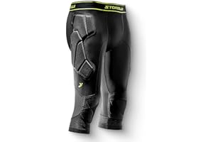 Storelli BodyShield 3/4 Goalkeeper Leggings 2, High-Impact Protection Sweat-Wicking, UV-Resistant Athletic Bottoms for Soccer