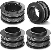 YWTESCH SB00L00 0.080" Weed Wacker String Fit for Greenworks String Trimmer | Weed Eater String, 4 Pack Dual line String Trimmer Refills Replacement Spool Compatible with Greenworks 80V 60V Trimmer