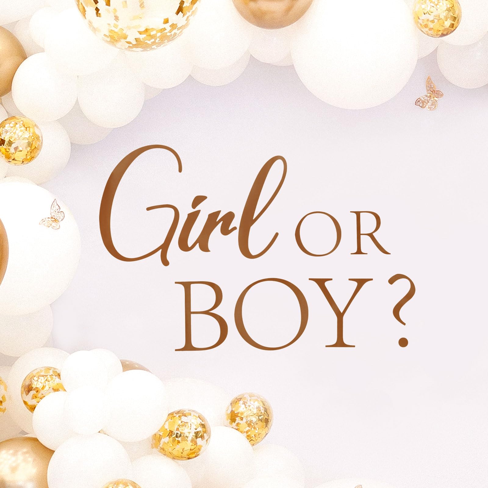 Girl or Boy Wall Sticker, Baby Shower Party Decal Sign Gender Reveal Sign Decal Gender Theme Decals Arch Decoration for Arch Wall Door Room