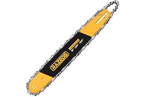 RAZEDG 18 Inch Chainsaw Bar and Carbide Chain Combo, .325" Pitch, 050" Gauge, 72 Drive Links Fits Husqvarna 435, 440, 545, 345, 350, 51, 55 RANCHER, and 550XP (1 bar + 1 carbide chain)