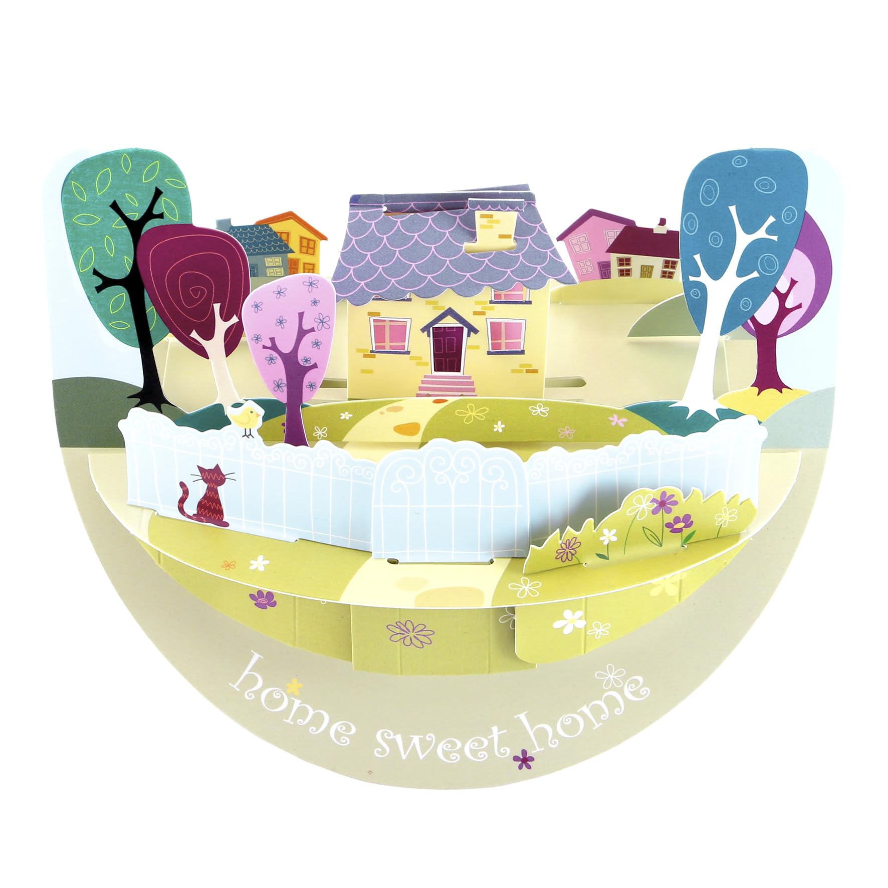 SANTORO Popnrock, 3D Pop Up Greeting Card - Home Sweet Home - For New Home, Moving, Family | New House Gifts | Good Luck Card | Congratulations Card