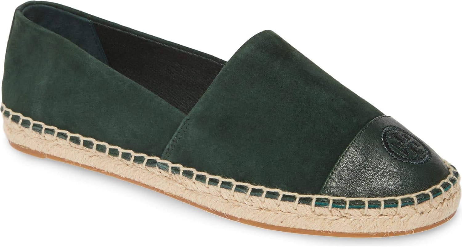 leather espadrille flats