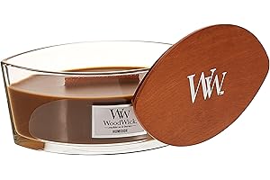 WoodWick Ellipse Scented Candle, Humidor, 16oz | Up to 50 Hours Burn Time