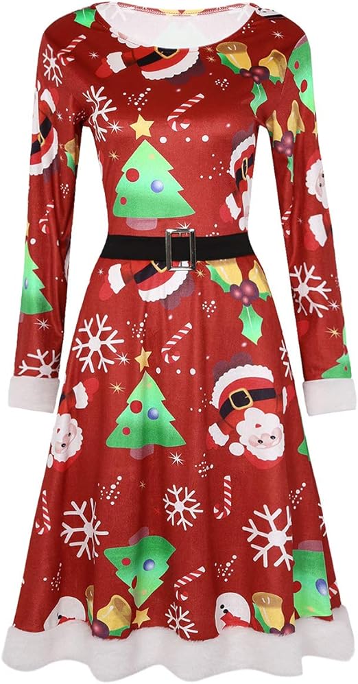 christmas midi dress