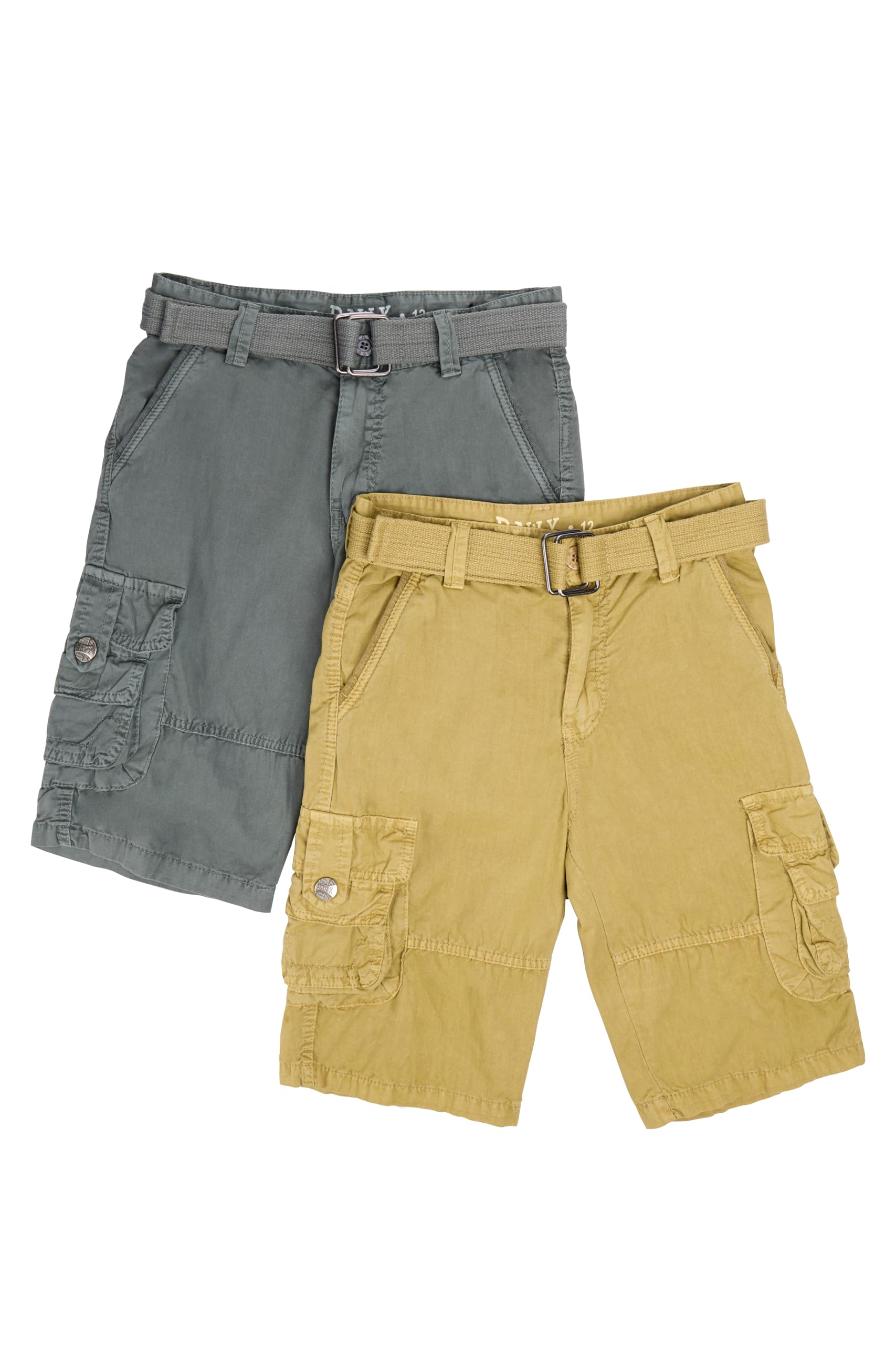 Raw X Boys Cargo Shorts 8-18 | 100% Cotton Belted
