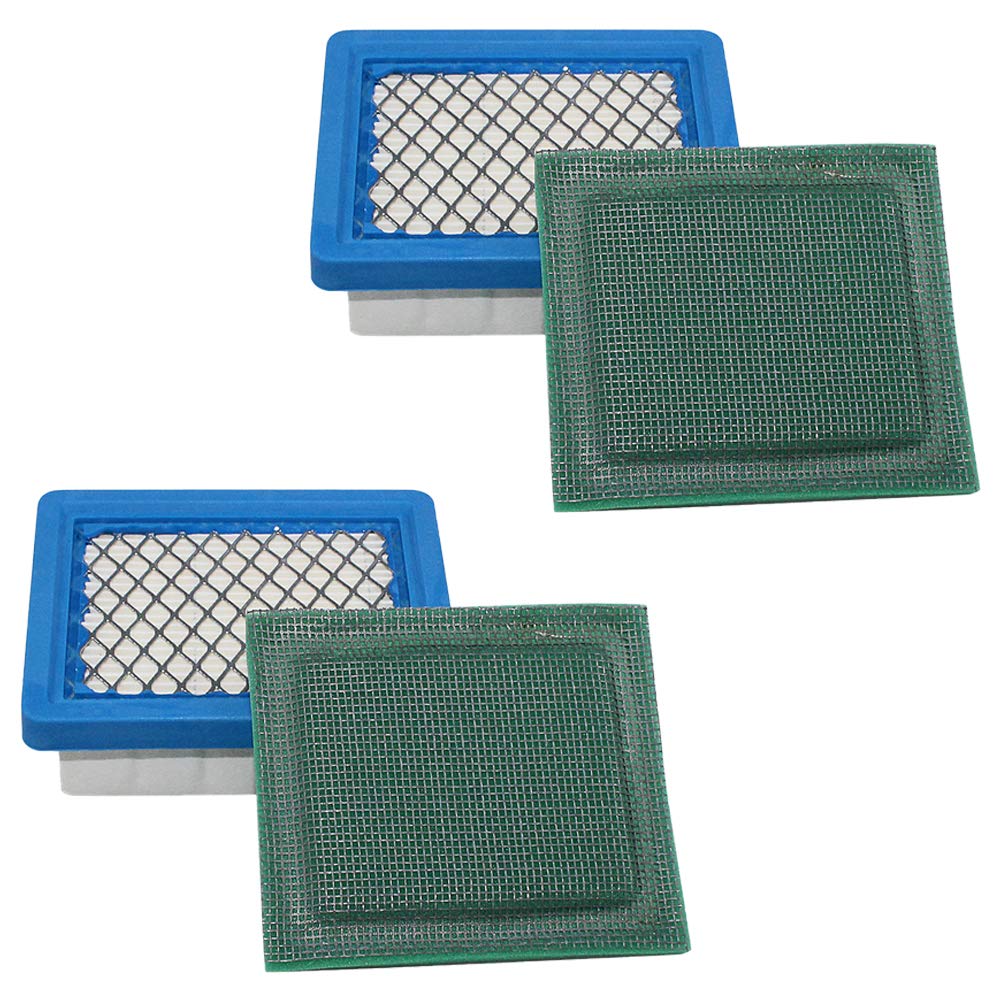 LOCOPOW Air Filter for Tecumseh 36046 740061 OH95 OH195 OHH50 OHH55 OHH60 OHH65 VLV50 VLV55 VLV60 VLV66 VLV126 4 & 5.5 Hp Engines with Pre Filter(2 PC)