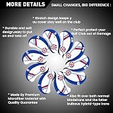 Finger Ten Golf Iron Head Covers Set Navy 10pcs with Numbers view 2