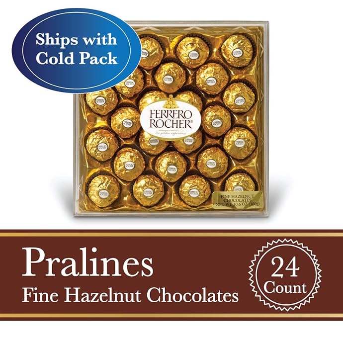 Ferrero 费列罗 牛奶榛子巧克力 24粒礼盒装共300g 5折$10.88 海淘转运到手约￥113