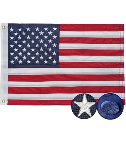 Amazon.com : American Cotton Flag - 4ft x 6ft - Embroidered Stars