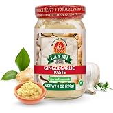 Laxmi Ginger Garlic Paste, 8 oz | Ginger and Garlic Paste in a Jar | Garlic and Ginger Paste for Cooking | A pure fresh staple