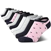 Tommy Hilfiger Womens No Show Socks -12 Pack Cotton Blend Lightweight Athletic Performance Cushioned Running Socks for Women