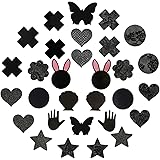 15 Pairs Nipple Pasties Multi Designed Nipple Covers Disposable Cute Nipple Stickers for Women