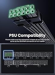 Fasgear PCI-e 5.0 GPU Power Cable - 70cm 16pin
