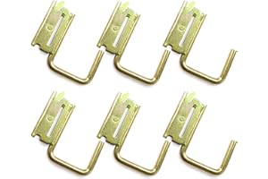 ENJ LASHING ENJ E Track J Hook E Track Accessories for Enclosed Trailer,Workshop & Garage,Maximum Load 1200 Pounds,6PCS