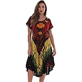 Riviera Sun Rasta Short Sleeve Umbrella Dresses for Women
