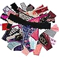 HORIOL Women Variety of Underwear Sexy Thongs G-Strings T-Backs Tangas Briefs,Cute Assorted Panties 20 Pack