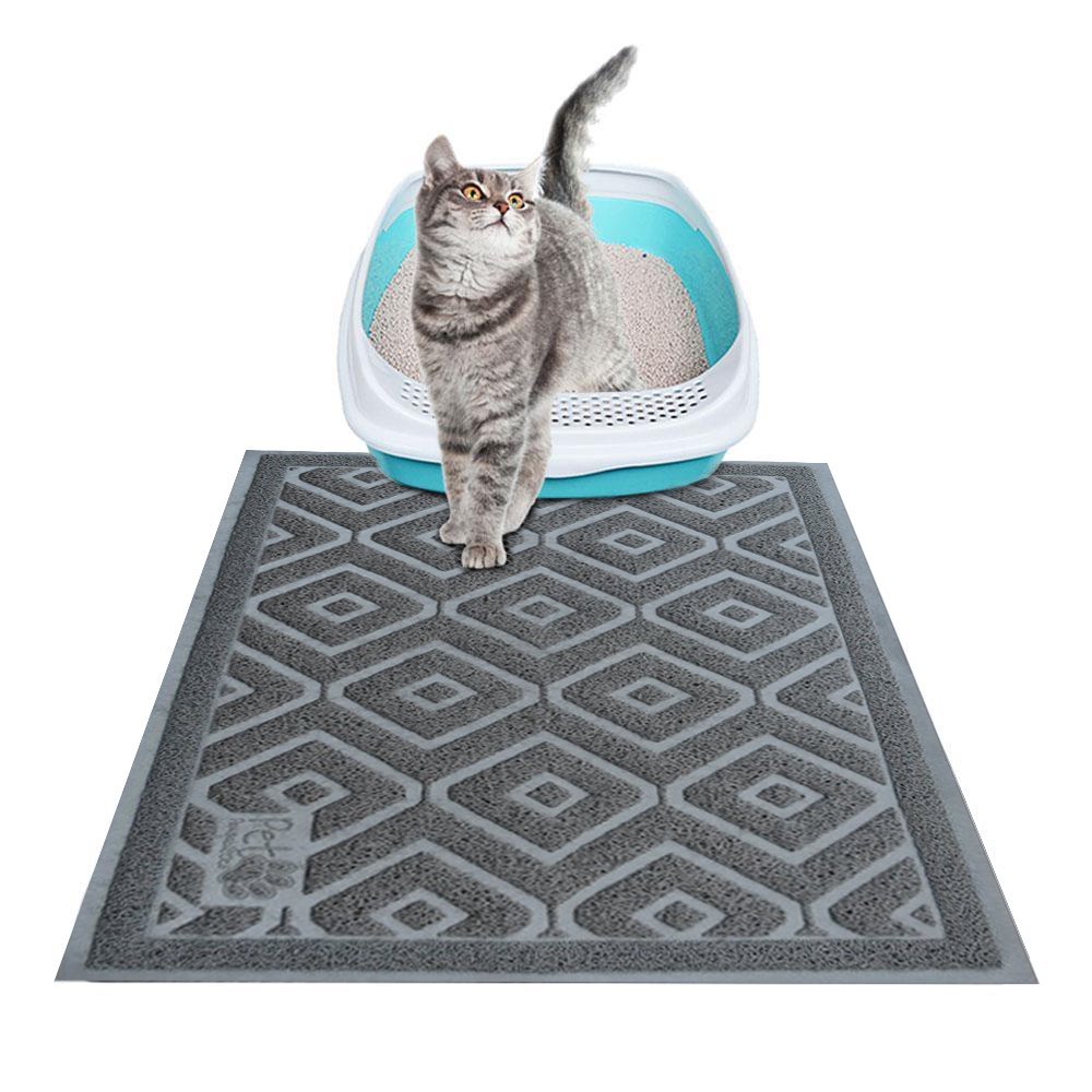 Pet Pawsabilities Non Toxic Cat Litter Mat, Traps Keeps Cat Litter Off