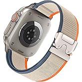 Trail Loop Band for Apple Watch Ultra/3/2 Bands 49mm 46mm 45mm 44mm 42mm 41mm 40mm 38mm iWatch Wristband for Men Women, Soft Nylon Sport Strap for Apple Watch Series 11 10 9 8 7 6 5 4 3 SE 3/2 41 45
