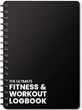 UniBrands Ultimate Gym Workout Log Book 100 Pages XL A5 Black