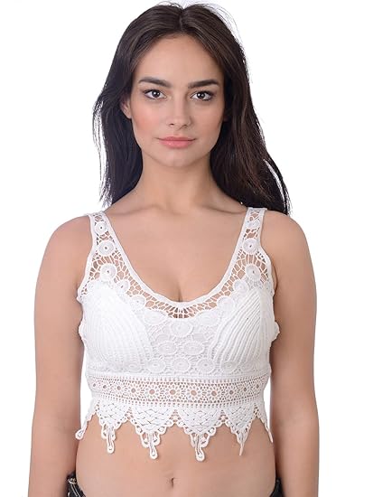 white bralette top