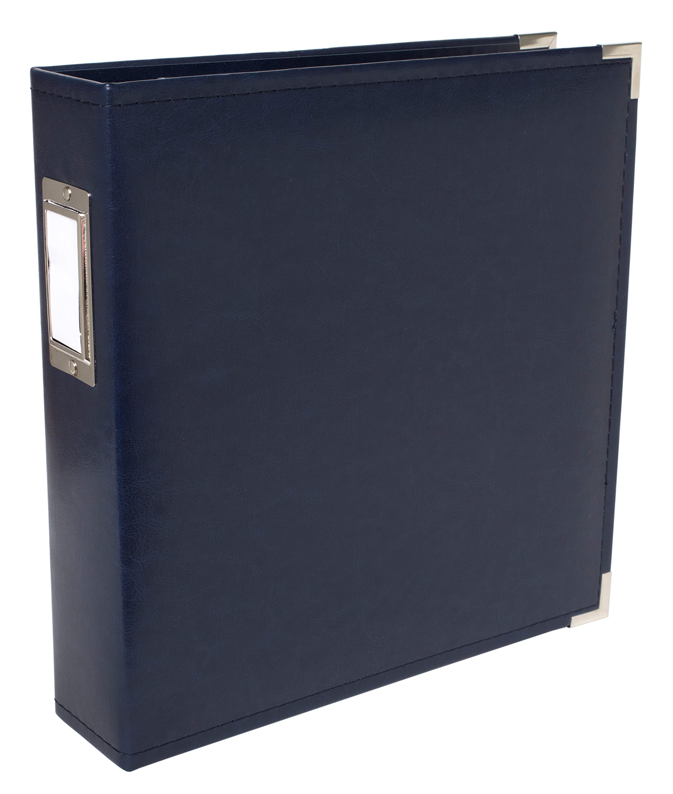 We R Memory Keepers 1-Piece 8.5 x 11-inch We R Faux Leather 3-Ring Binder, Navy