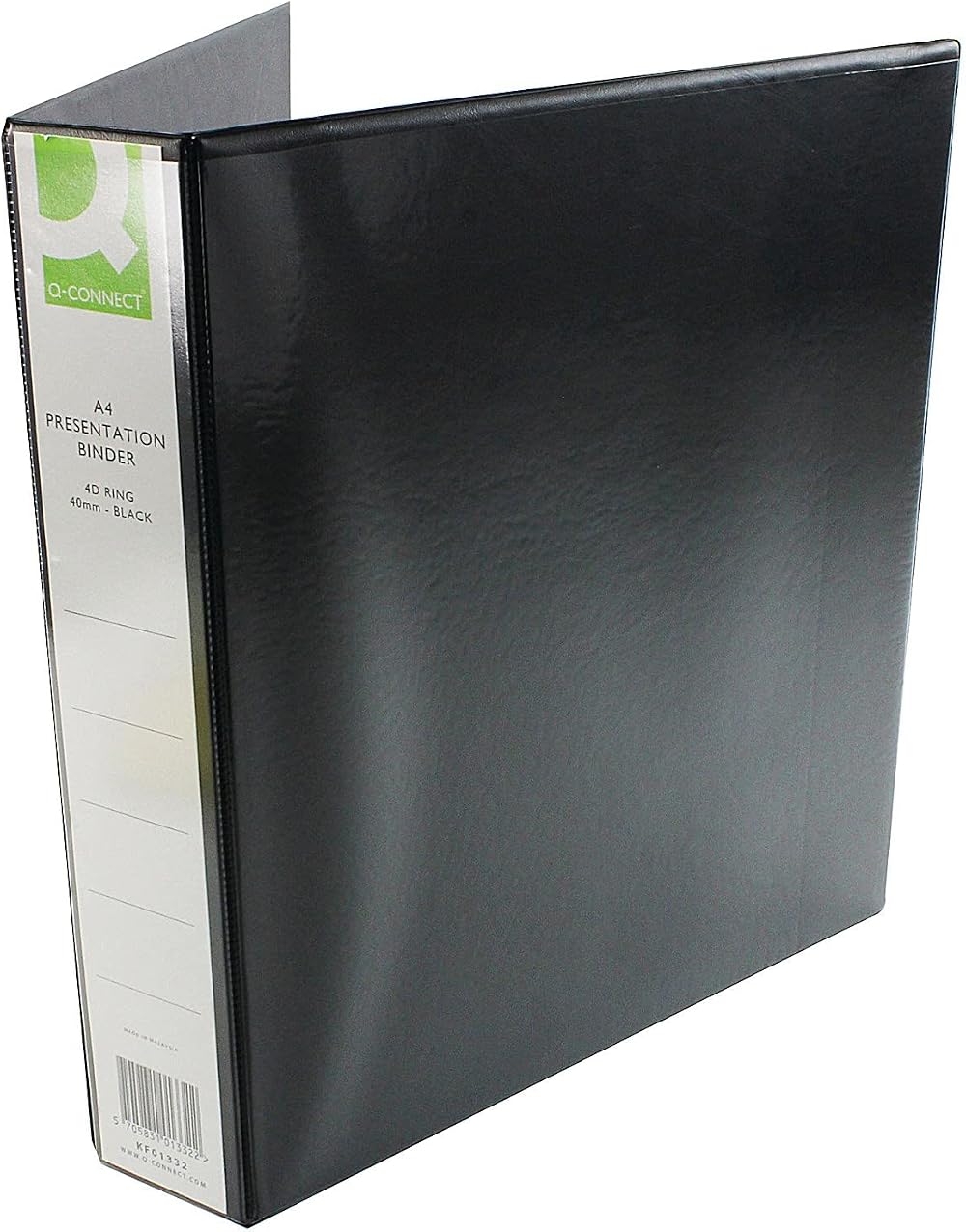 Q-Connect 40mm A4 Presentation 4D Ring Binder Black
