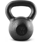 CAP Cast Iron Kettlebell Singles &amp; Sets, Wide Handle, Flat Base