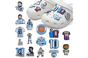 RUIZHUO 16pcs Sports Shoe Charms Soccer Pins Charms world cup decorations 2026 Football Charm Decoration for Clog
