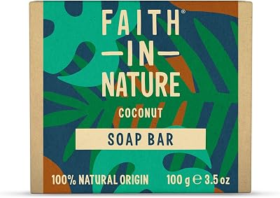 Faith In Nature Coconut Hand Soap Bar 100g Natural Vegan Cruelty Free
