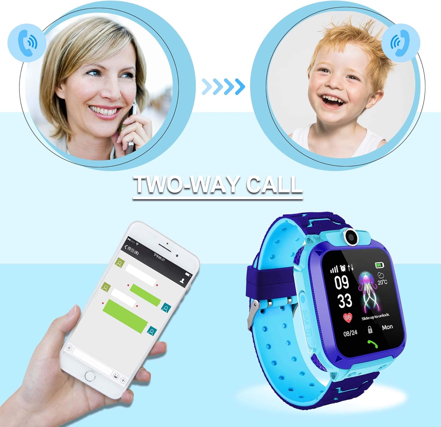 themoemoe kids gps tracker watch