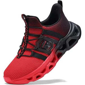 VITUOFLY Boys Girls Sneakers Kids Mesh Lightweight Running Tennis Shoes | Little/big kid,Breathable comfortable,Cushion non-s