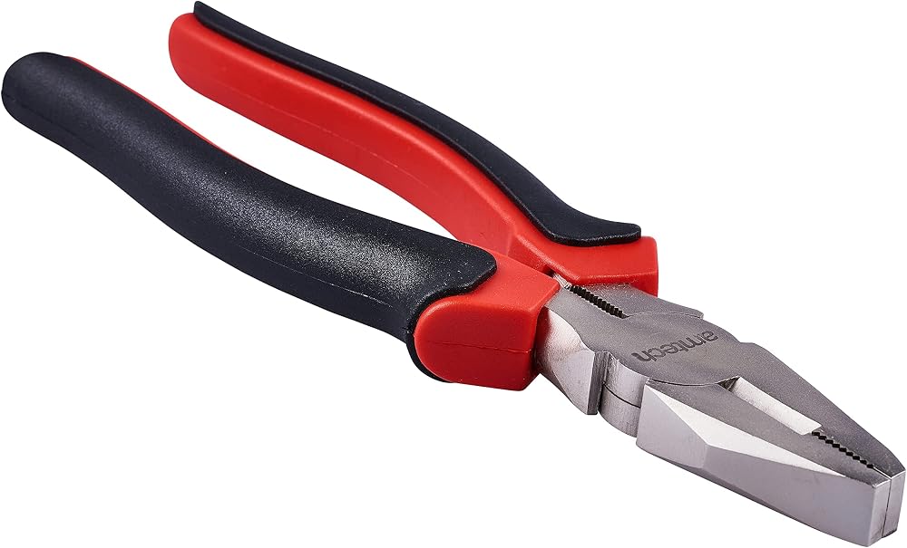 Amtech Combination Pliers 200mm Drop-Forged Steel Cushioned Grip