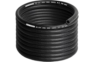 EVIL ENERGY Fuel Line Hose 1/4 Push Lock Fuel Hose Rubber NBR SAE 30R7 25FT 300PSI