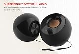 Creative Pebble Modern 2.0 USB Powered Speaker White 45° Elevation view 4