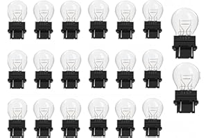 Kadiby 20 Pack 3157 3457 4157 Bulb Brake/Tail/Turn Signal Light/DRL(Daytime Running Lights) 3157ll 12V P27/7W 3047 3057 4057 4114 Trailer Bulbs Fit for F150 Focus Altima silverado Jeep Cherokee
