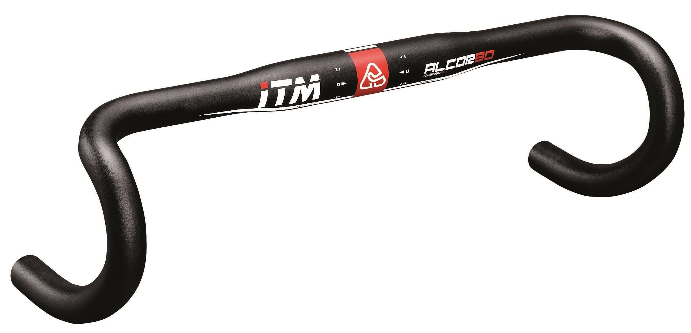 ITM Alcor 80 6061 Alloy Road Handlebar - Black, 44 cm