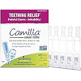 Boiron Camilia Teething Drops for Daytime and Nighttime Relief of Painful or Swollen Gums and Irritability in Babies - 40 Liq