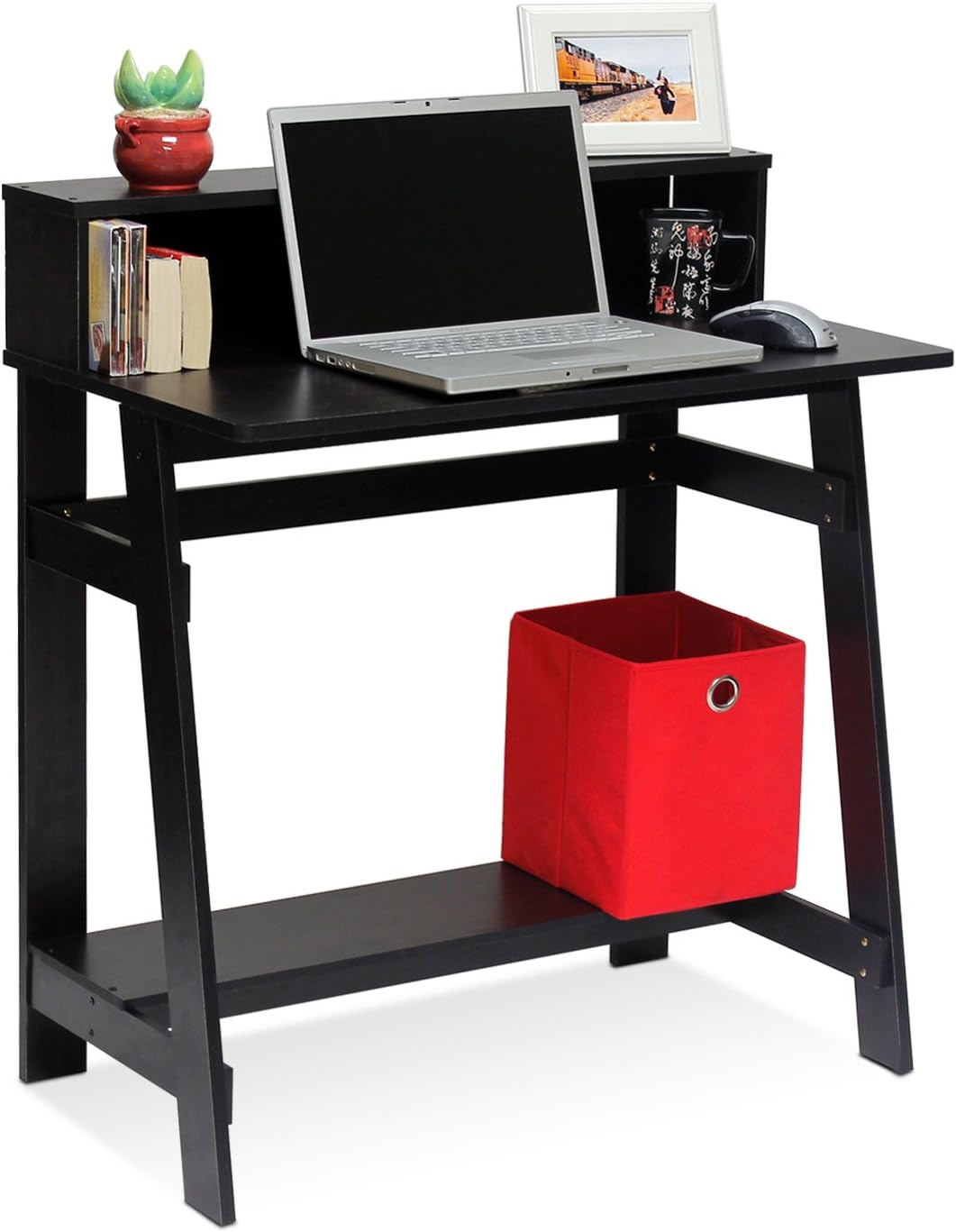 Furinno Simplistic a Frame Computer Desk, Espresso: Furniture & Decor