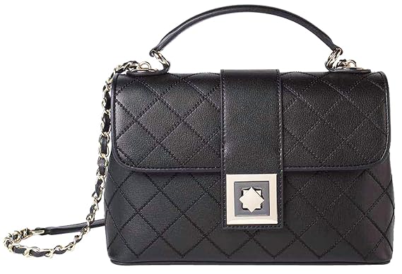 Cherish Kiss Cherish Kiss Top Handle Satchel Handbags Leather Purses for Women Shoulder Bag (One size, black)