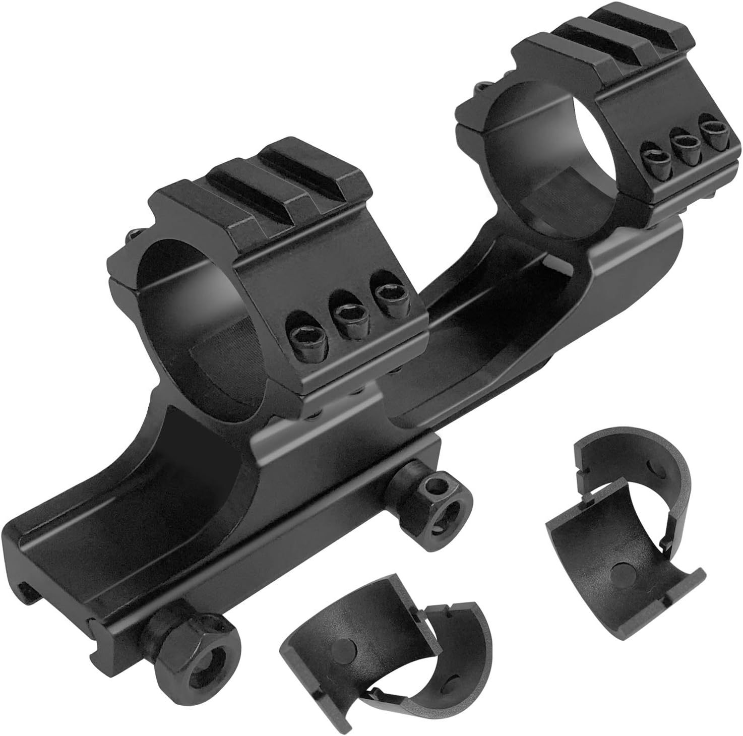 Lasdoloda Rifle Scope Mounts Fits 1 inch / 30mm Tube, Offset Cantilever Profile Scope Mount Rings for Precision Shooting Competition and Hunting | 20mm Picatinny : Sports & Outdoors