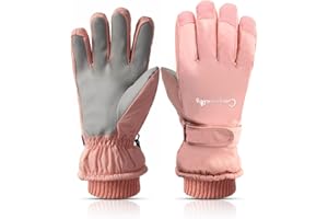 Bototack Winter Women Ski Gloves, Waterproof Touch Screen Snow Gloves, Warm Windproof Snowboard for Skiing Hiking Cycling
